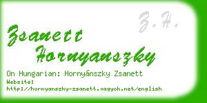 zsanett hornyanszky business card